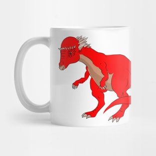 Red Pachycephalosaurus Mug